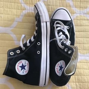 Black and white Converse High Tops